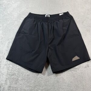 Salvage Public Honolulu Hawaii Shorts Mens Small Black Nylon Swim Beach